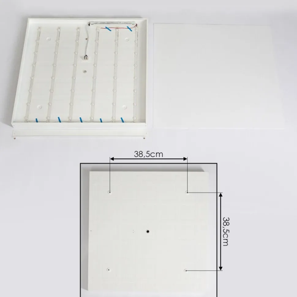 Panneau Led Pedemonte Blanc, 1 Lumiere