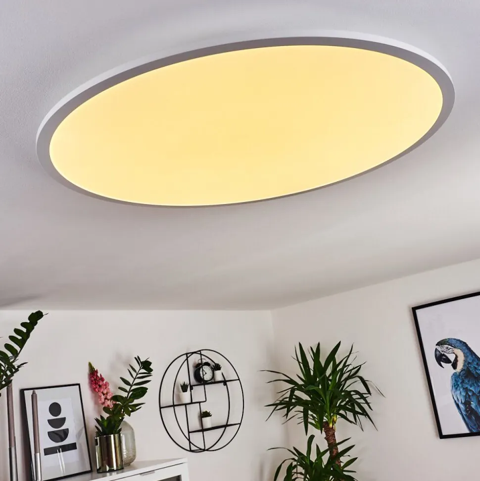 Panneau Led Sani Blanc, 1 Lumiere, Telecommandes