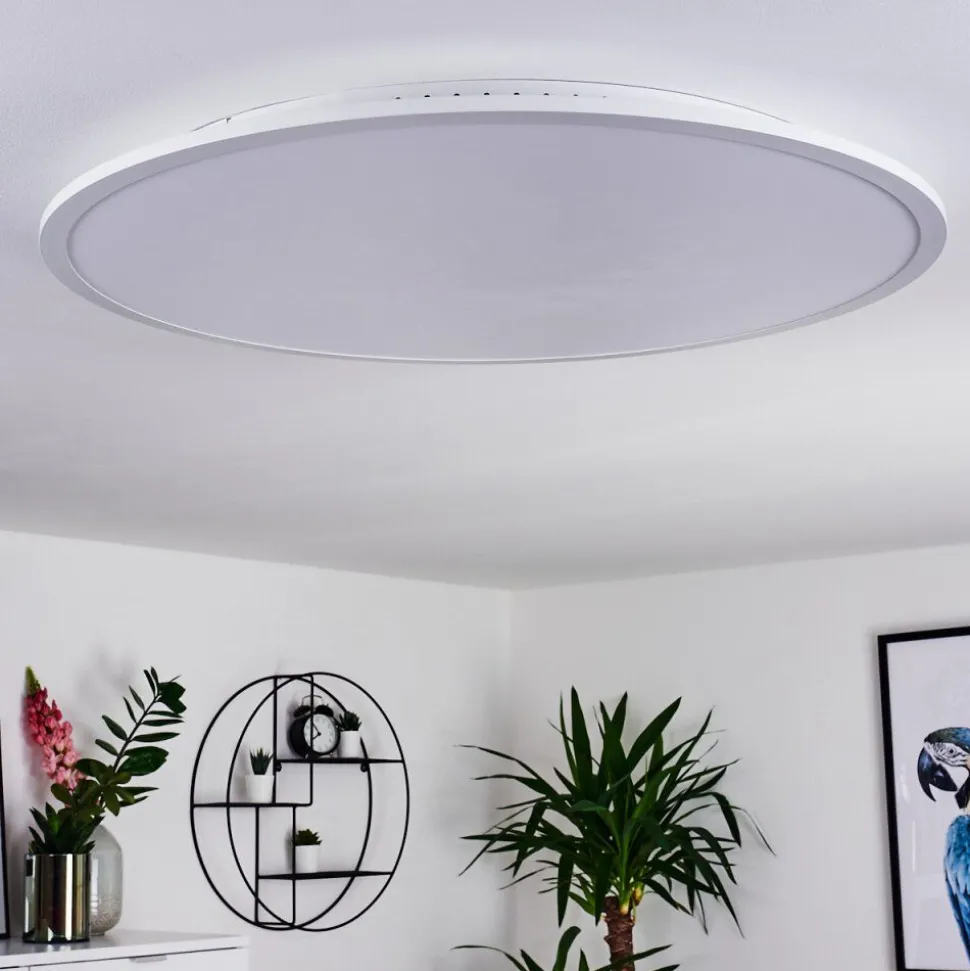 Panneau Led Sani Blanc, 1 Lumiere, Telecommandes