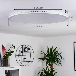 Panneau Led Sani Blanc, 1 Lumiere, Telecommandes