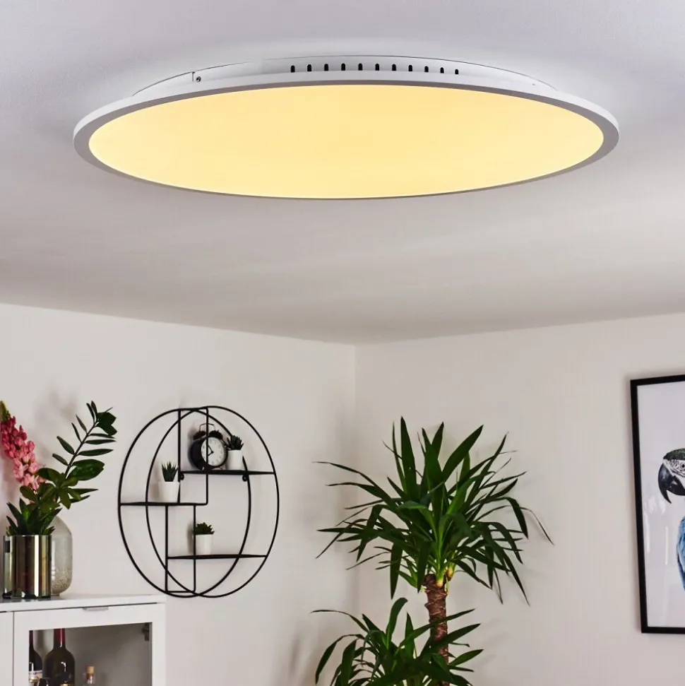 Panneau Led Sani Blanc, 1 Lumiere, Telecommandes