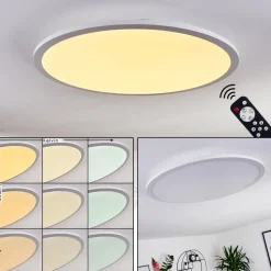 Panneau Led Sani Blanc, 1 Lumiere, Telecommandes