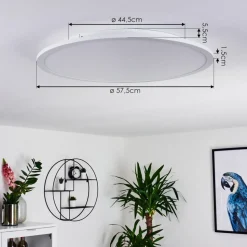 Panneau Led Sani Blanc, 1 Lumiere, Telecommandes