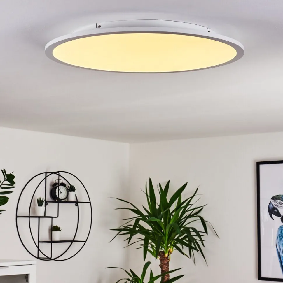 Panneau Led Sani Blanc, 1 Lumiere, Telecommandes