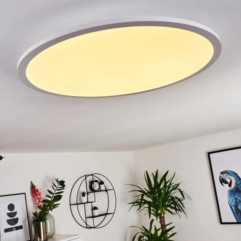 Panneau Led Sani Blanc, 1 Lumiere, Telecommandes