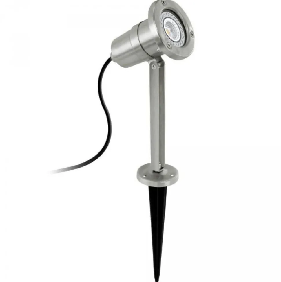 Pique De Terre Eglo Nema Acier Inoxydable, 1 Lumiere