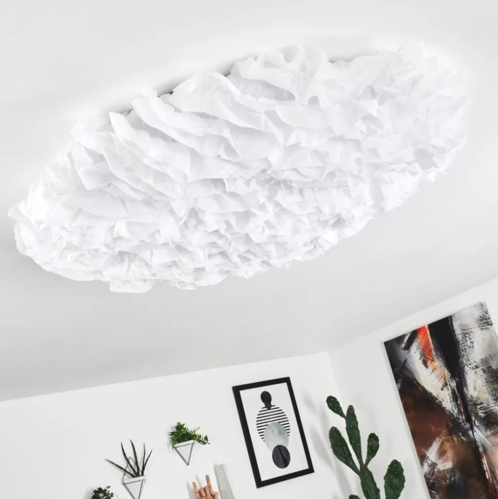 Plafonnier Adegoiva Led Blanc, 1 Lumiere