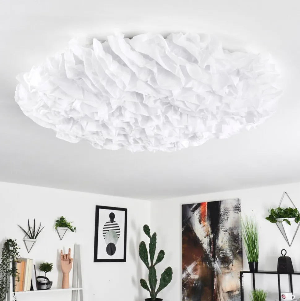 Plafonnier Adegoiva Led Blanc, 1 Lumiere