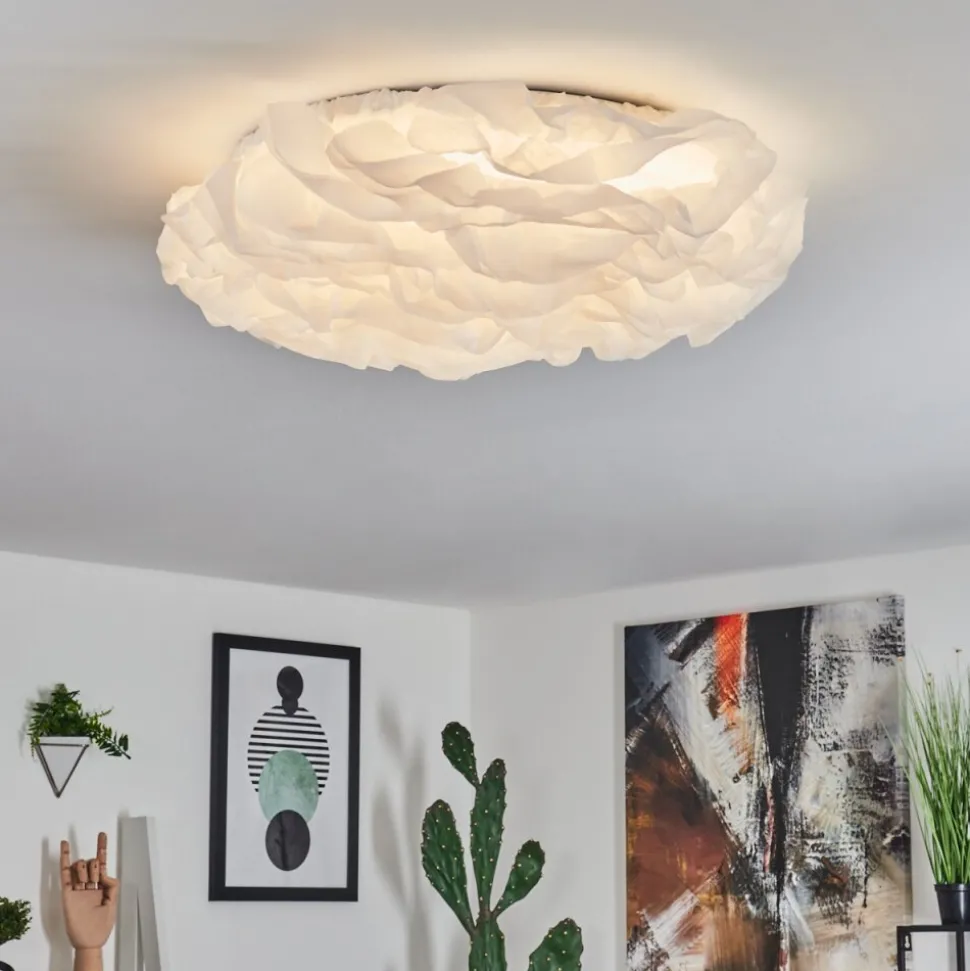Plafonnier Adegoiva Led Blanc, 1 Lumiere