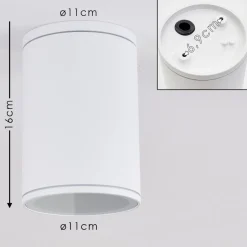 Plafonnier Agua Blanc, 1 Lumiere