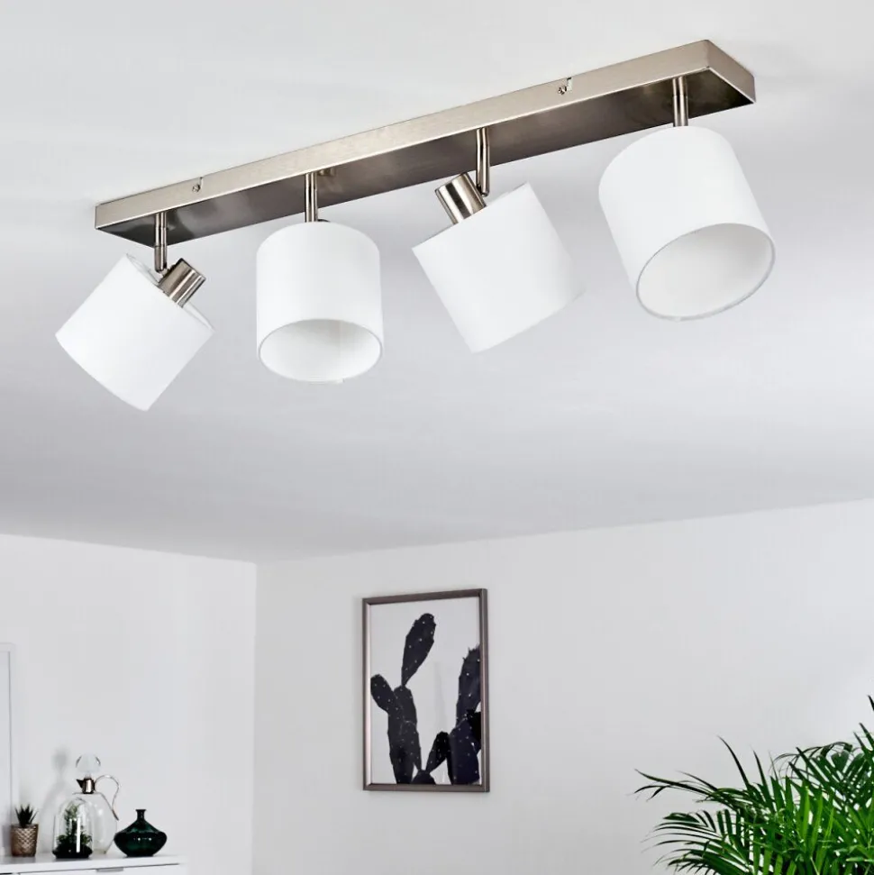 Plafonnier Alsen Nickel Mat, 4 Lumieres