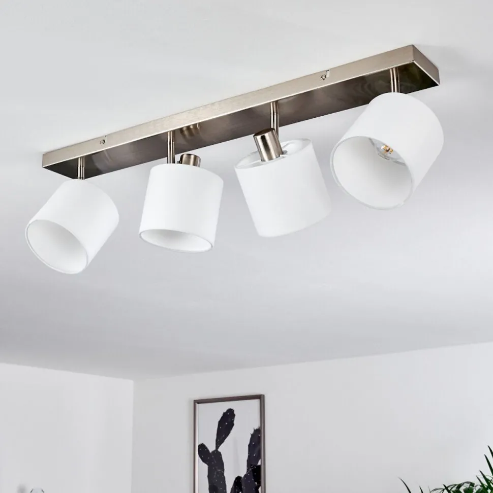 Plafonnier Alsen Nickel Mat, 4 Lumieres