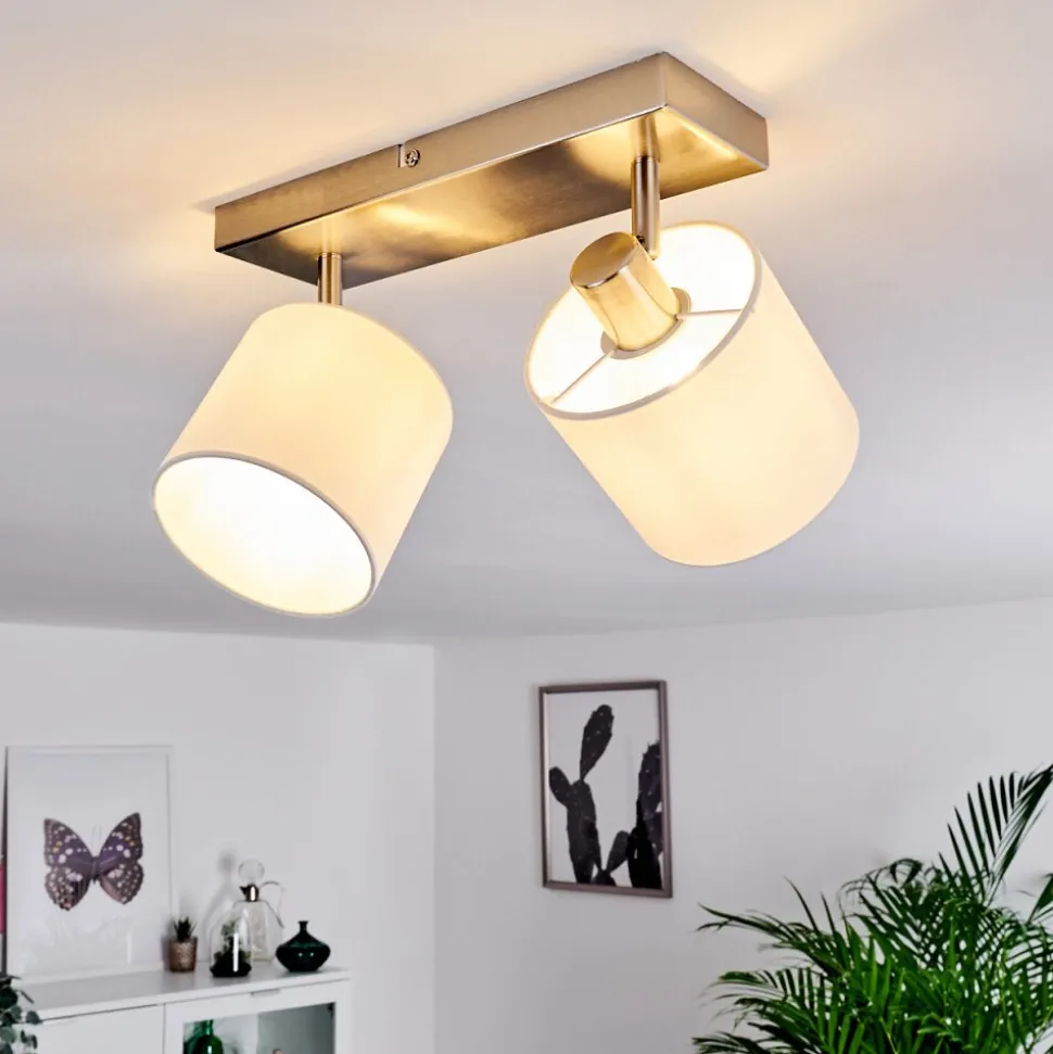 Plafonnier Alsen Nickel Mat, 2 Lumieres