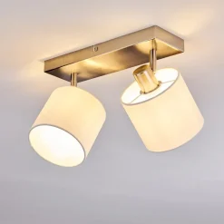 Plafonnier Alsen Nickel Mat, 2 Lumieres