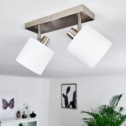 Plafonnier Alsen Nickel Mat, 2 Lumieres