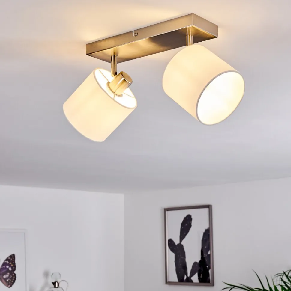 Plafonnier Alsen Nickel Mat, 2 Lumieres