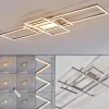 Plafonnier Alsterbro Led Nickel Mat, 1 Lumiere, Telecommandes