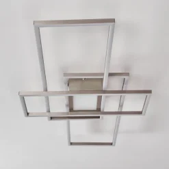 Plafonnier Alsterbro Led Nickel Mat, 1 Lumiere, Telecommandes
