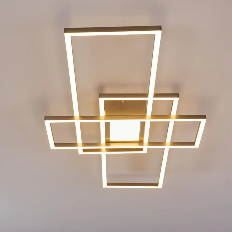 Plafonnier Alsterbro Led Nickel Mat, 1 Lumiere, Telecommandes