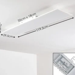 Plafonnier Antria Led Blanc, 1 Lumiere