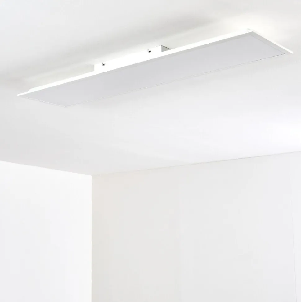 Plafonnier Antria Led Blanc, 1 Lumiere, Telecommandes, Changeur De Couleurs