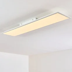Plafonnier Antria Led Blanc, 1 Lumiere, Telecommandes, Changeur De Couleurs