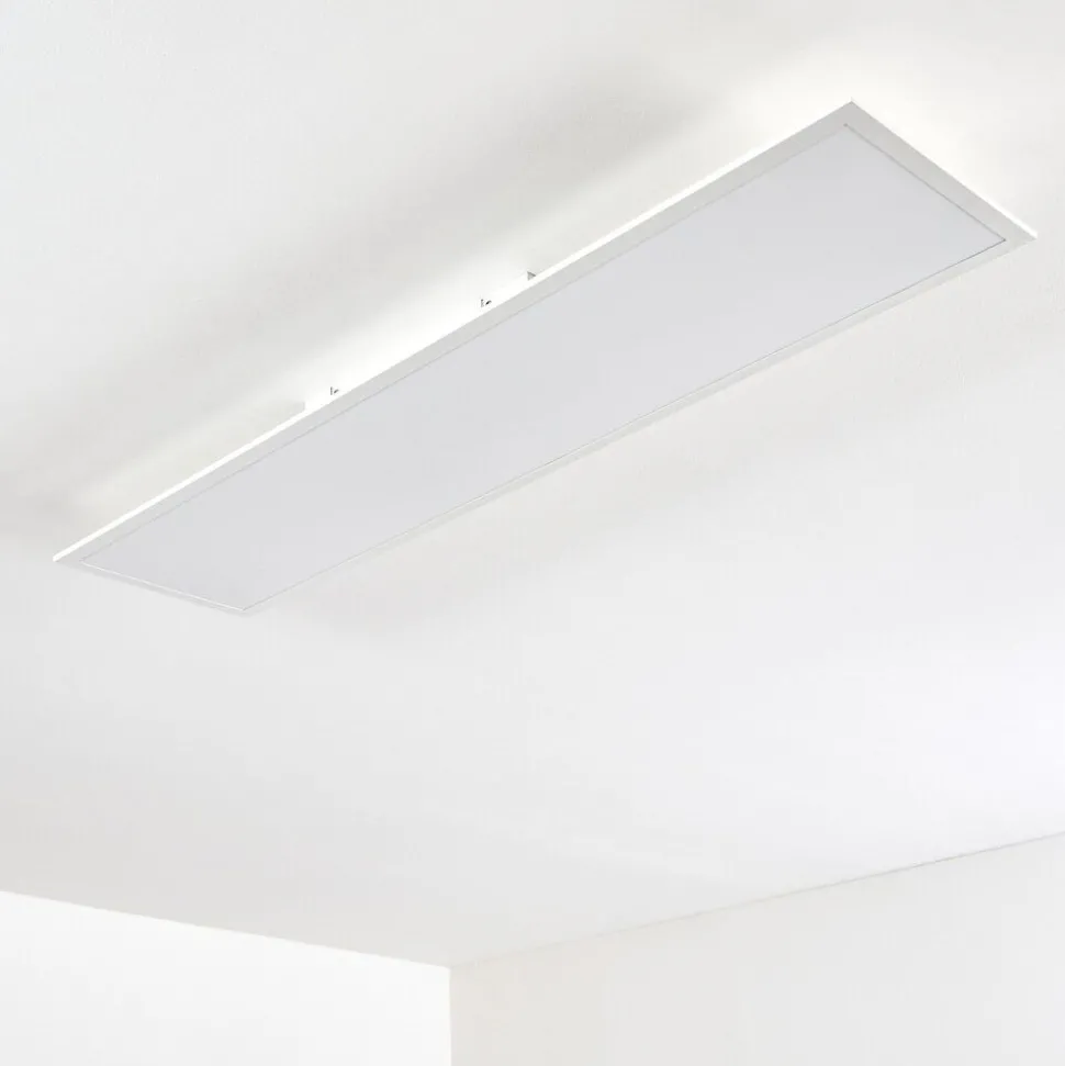 Plafonnier Antria Led Blanc, 1 Lumiere, Telecommandes, Changeur De Couleurs