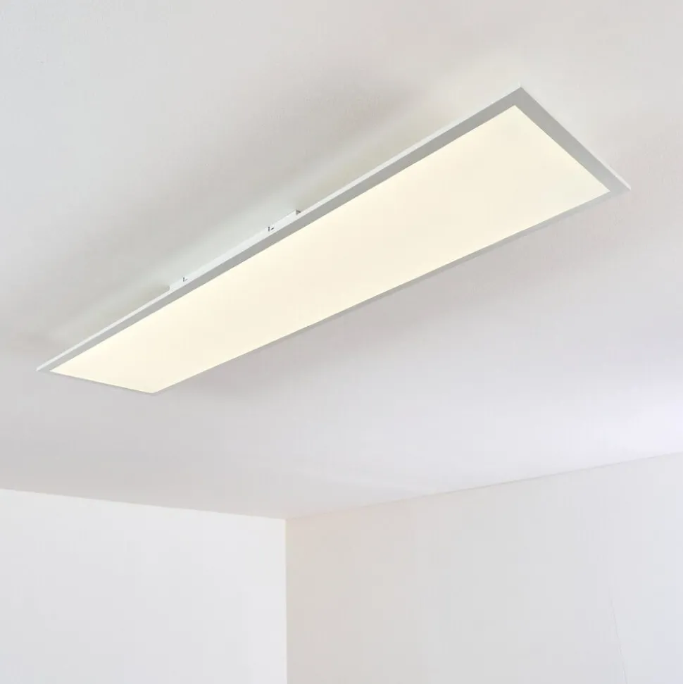 Plafonnier Antria Led Blanc, 1 Lumiere, Telecommandes, Changeur De Couleurs