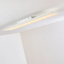 Plafonnier Antria Led Blanc, 1 Lumiere, Telecommandes, Changeur De Couleurs