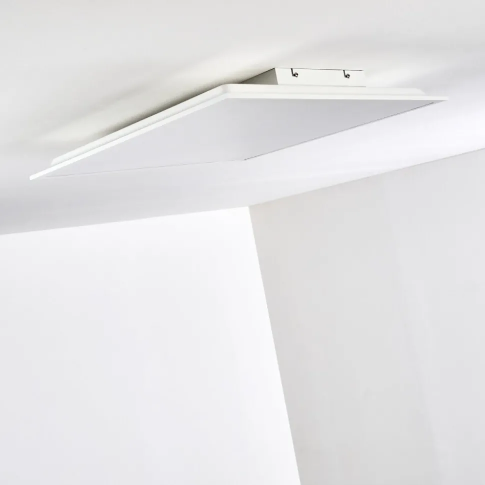 Plafonnier Antria Led Blanc, 1 Lumiere, Telecommandes, Changeur De Couleurs