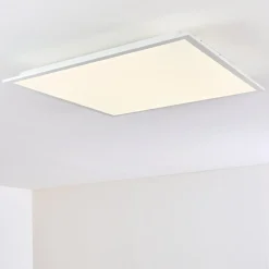 Plafonnier Antria Led Blanc, 1 Lumiere, Telecommandes, Changeur De Couleurs