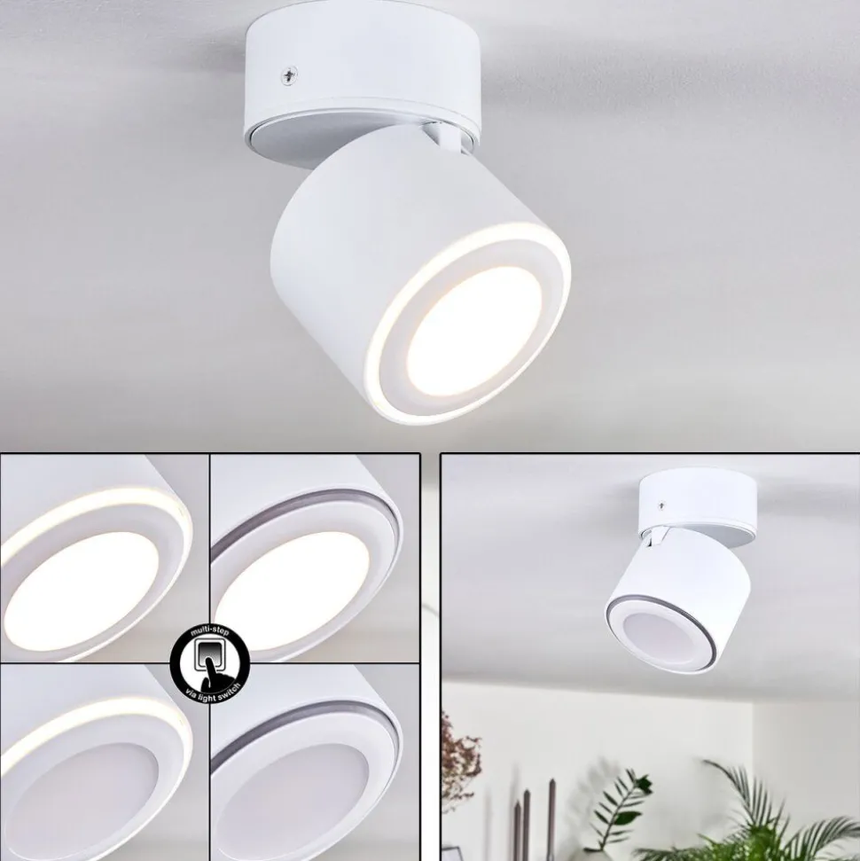 Plafonnier Appleton Led Blanc, 1 Lumiere