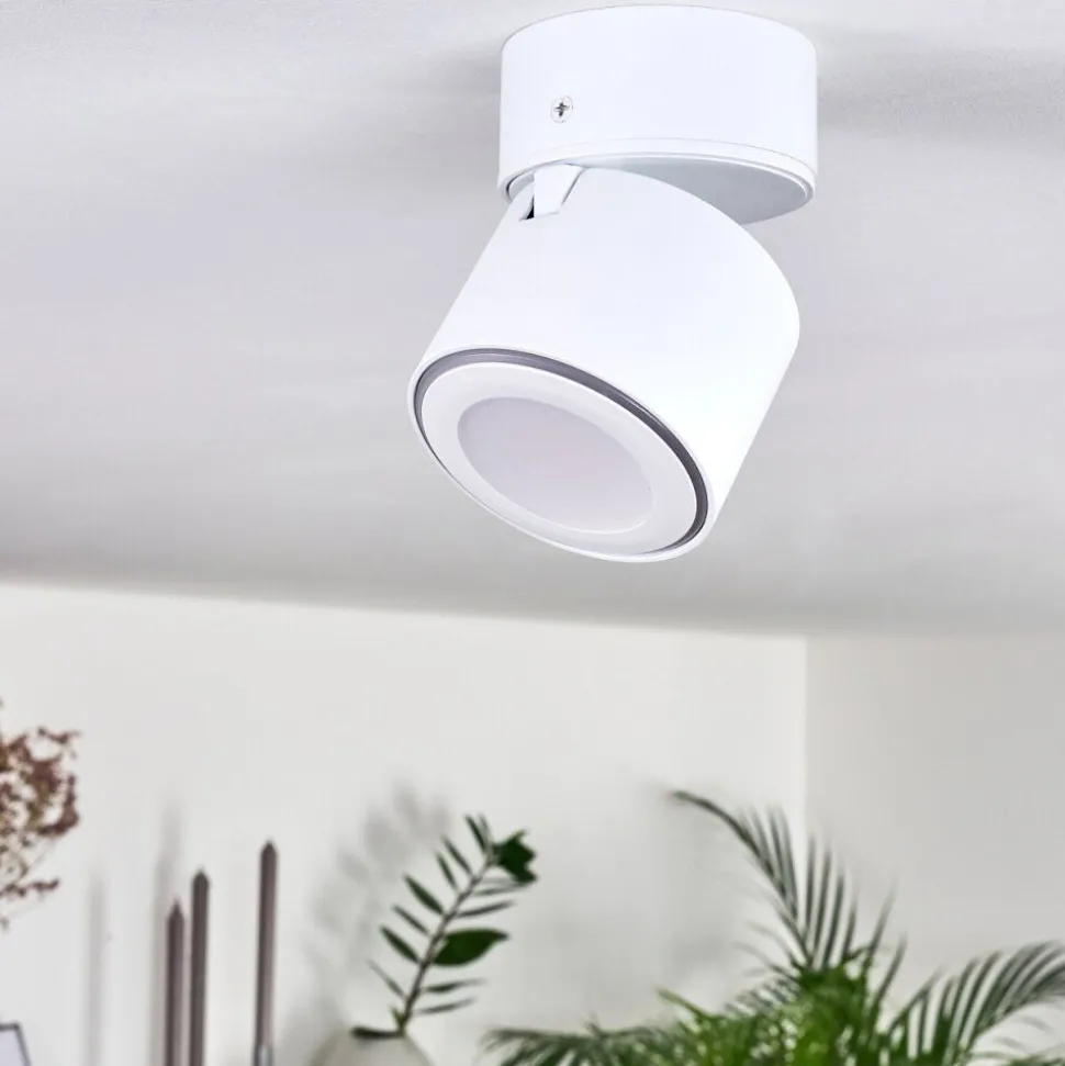 Plafonnier Appleton Led Blanc, 1 Lumiere
