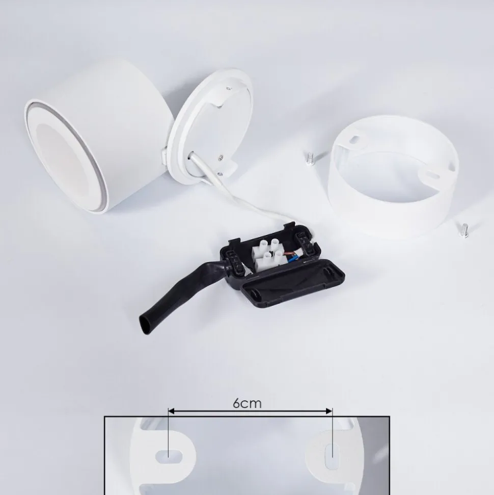 Plafonnier Appleton Led Blanc, 1 Lumiere