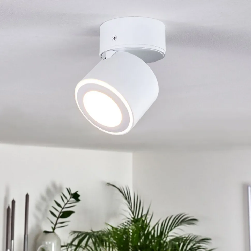 Plafonnier Appleton Led Blanc, 1 Lumiere