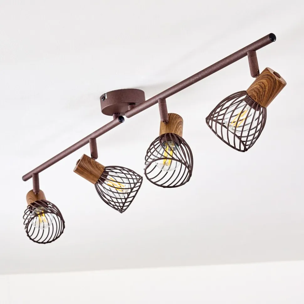 Plafonnier Arjen Brun, Rouille, 4 Lumieres