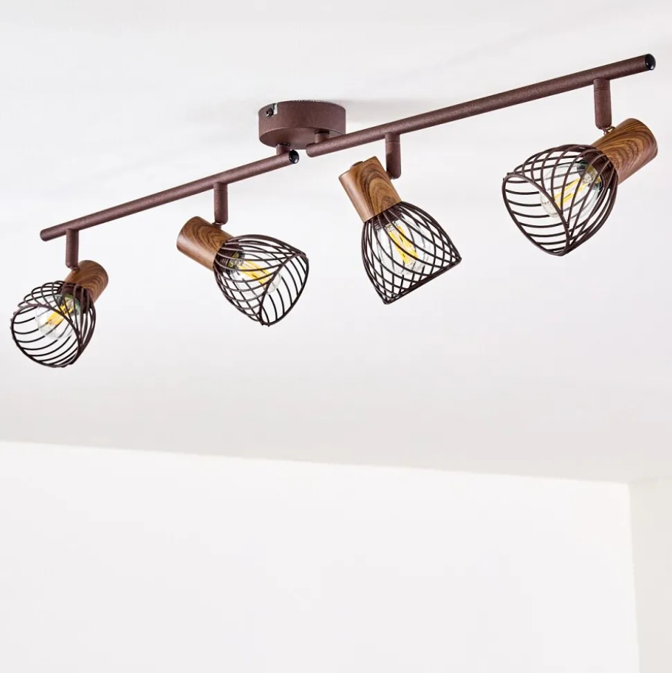 Plafonnier Arjen Brun, Rouille, 4 Lumieres