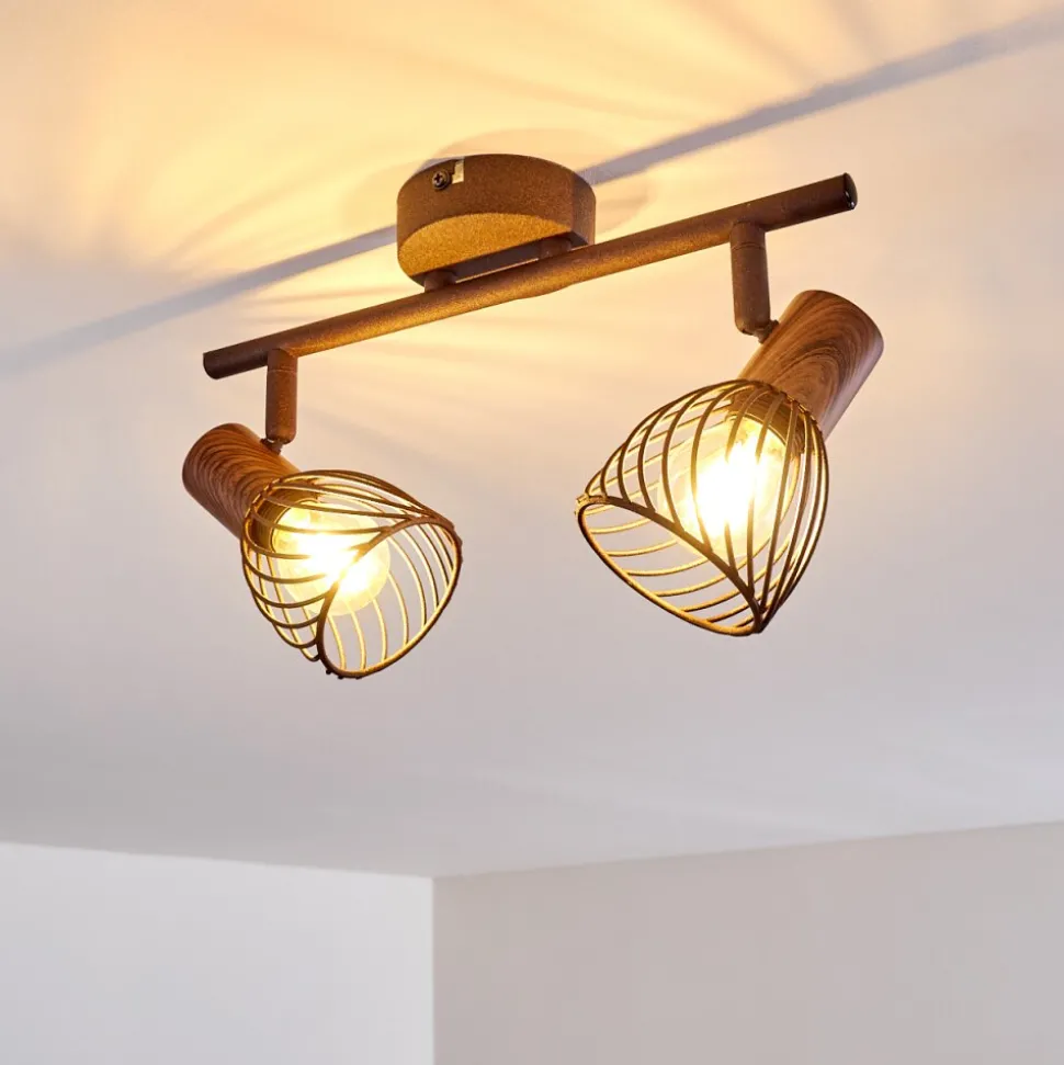 Plafonnier Arjen Rouille, 2 Lumieres