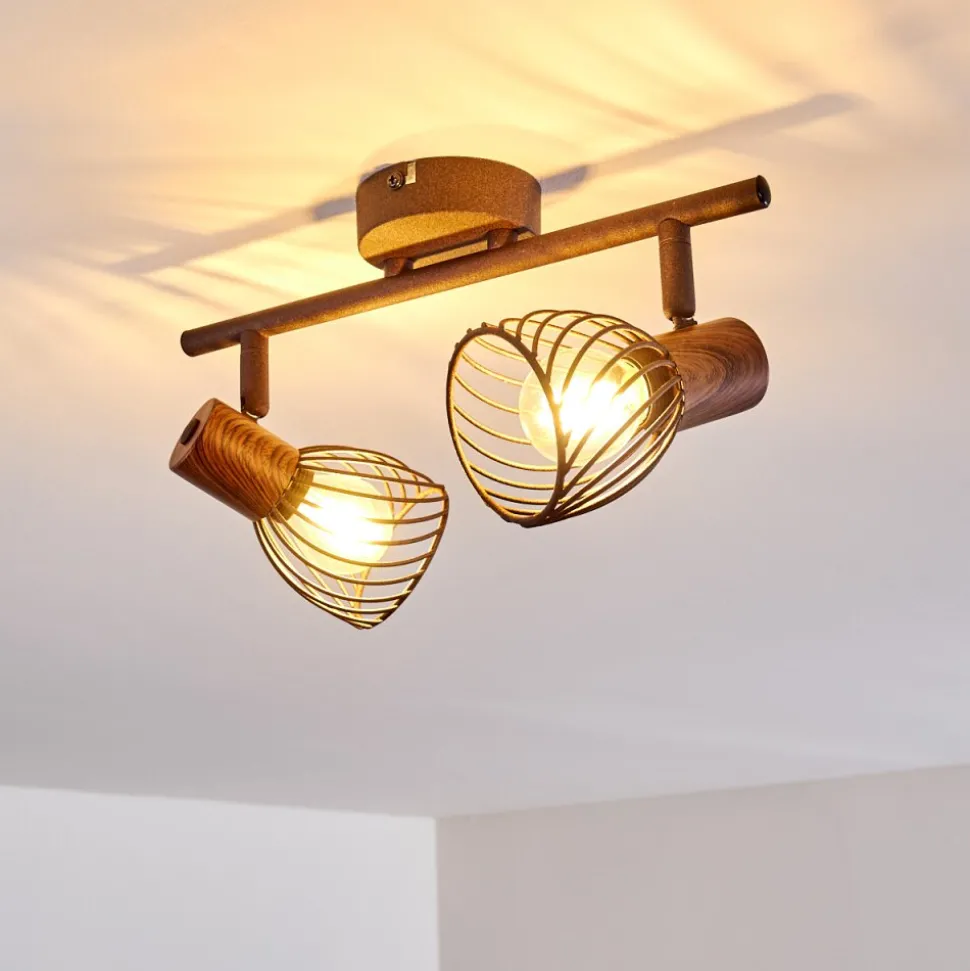 Plafonnier Arjen Rouille, 2 Lumieres