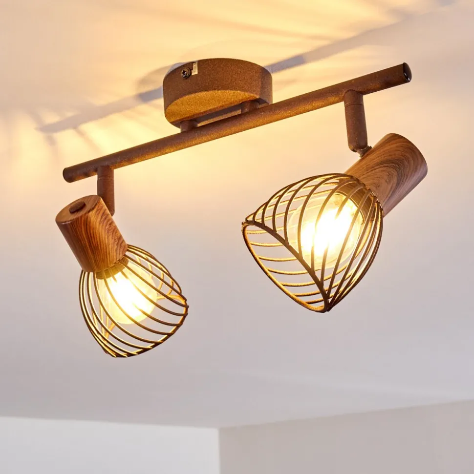 Plafonnier Arjen Rouille, 2 Lumieres