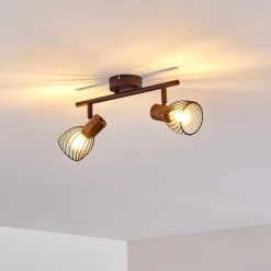 Plafonnier Arjen Rouille, 2 Lumieres