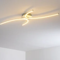 Plafonnier Askim Led Argente, 1 Lumiere