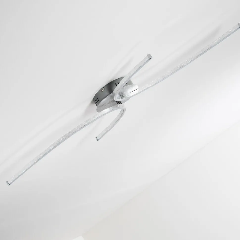 Plafonnier Askim Led Argente, 1 Lumiere