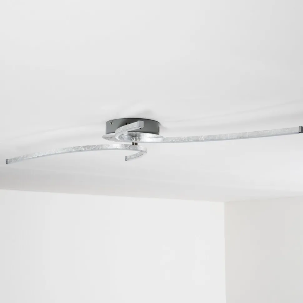 Plafonnier Askim Led Argente, 1 Lumiere