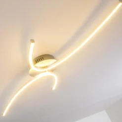 Plafonnier Askim Led Argente, 1 Lumiere