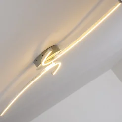 Plafonnier Askim Led Argente, 1 Lumiere