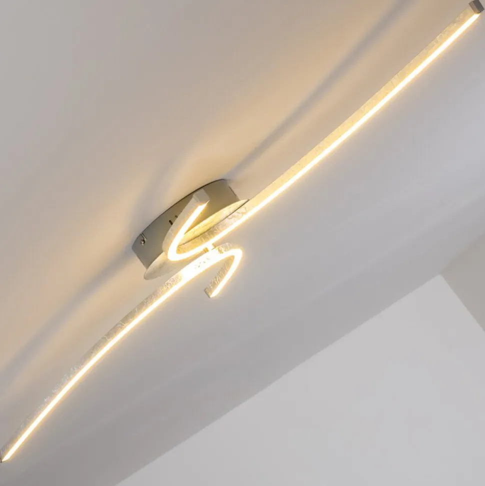 Plafonnier Askim Led Argente, 1 Lumiere