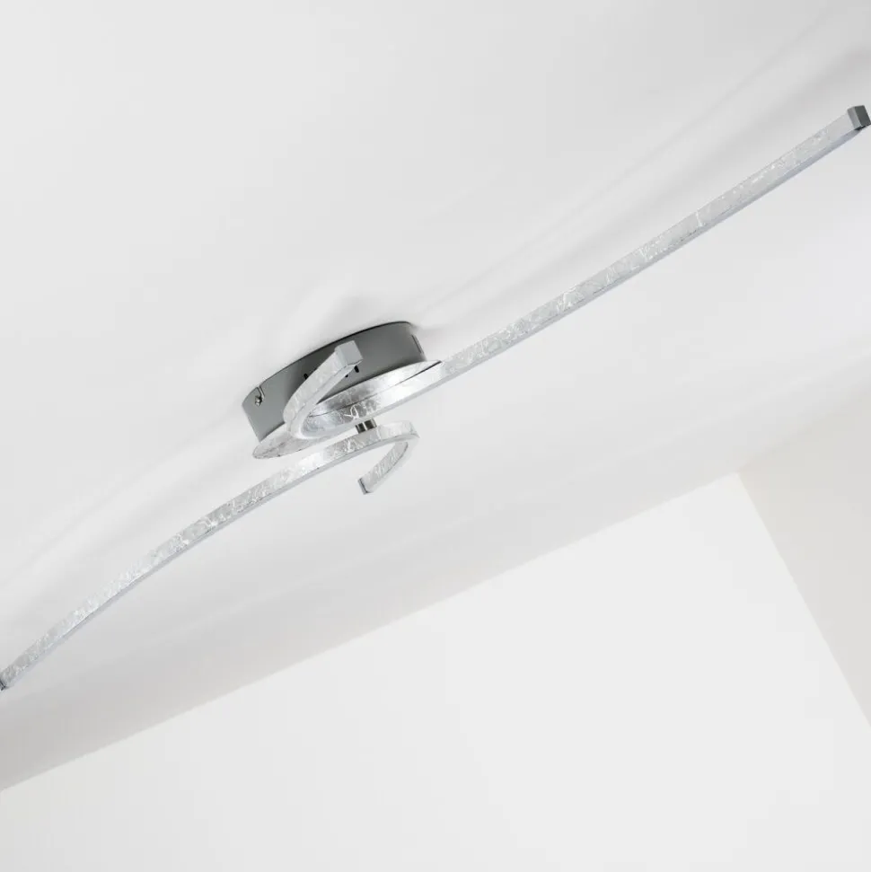 Plafonnier Askim Led Argente, 1 Lumiere