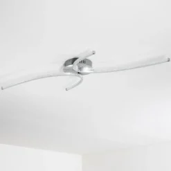 Plafonnier Askim Led Argente, 1 Lumiere