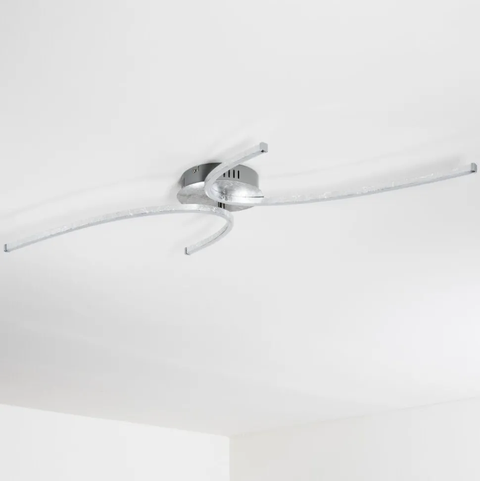 Plafonnier Askim Led Argente, 1 Lumiere